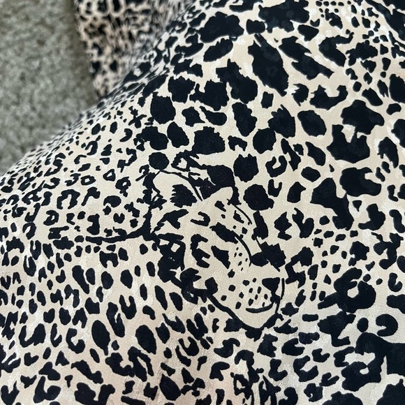 Rebecca Taylor animal leopard print silk long sleeve mini dress size 2 - Picture 10 of 12